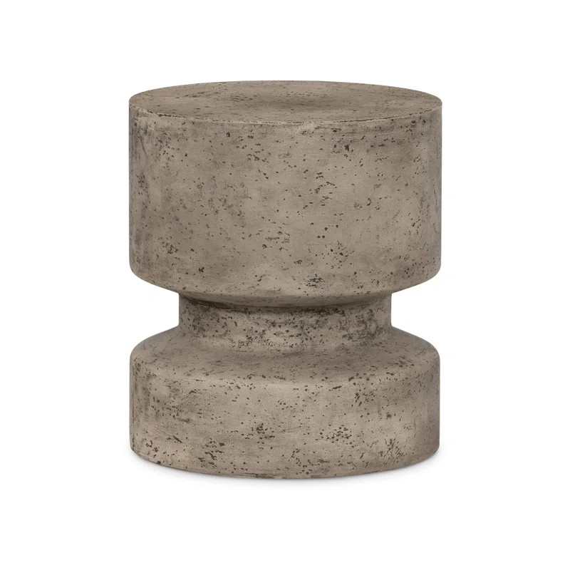 Dorival Round Concrete Outdoor Side Table | Wayfair North America