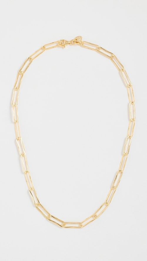 Hammered Paper Clip Necklace | Shopbop