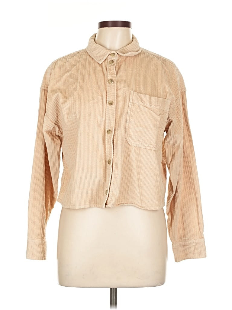 American Eagle Outfitters 100% Cotton Tan Long Sleeve Blouse Size S - 51% off | ThredUp (US)