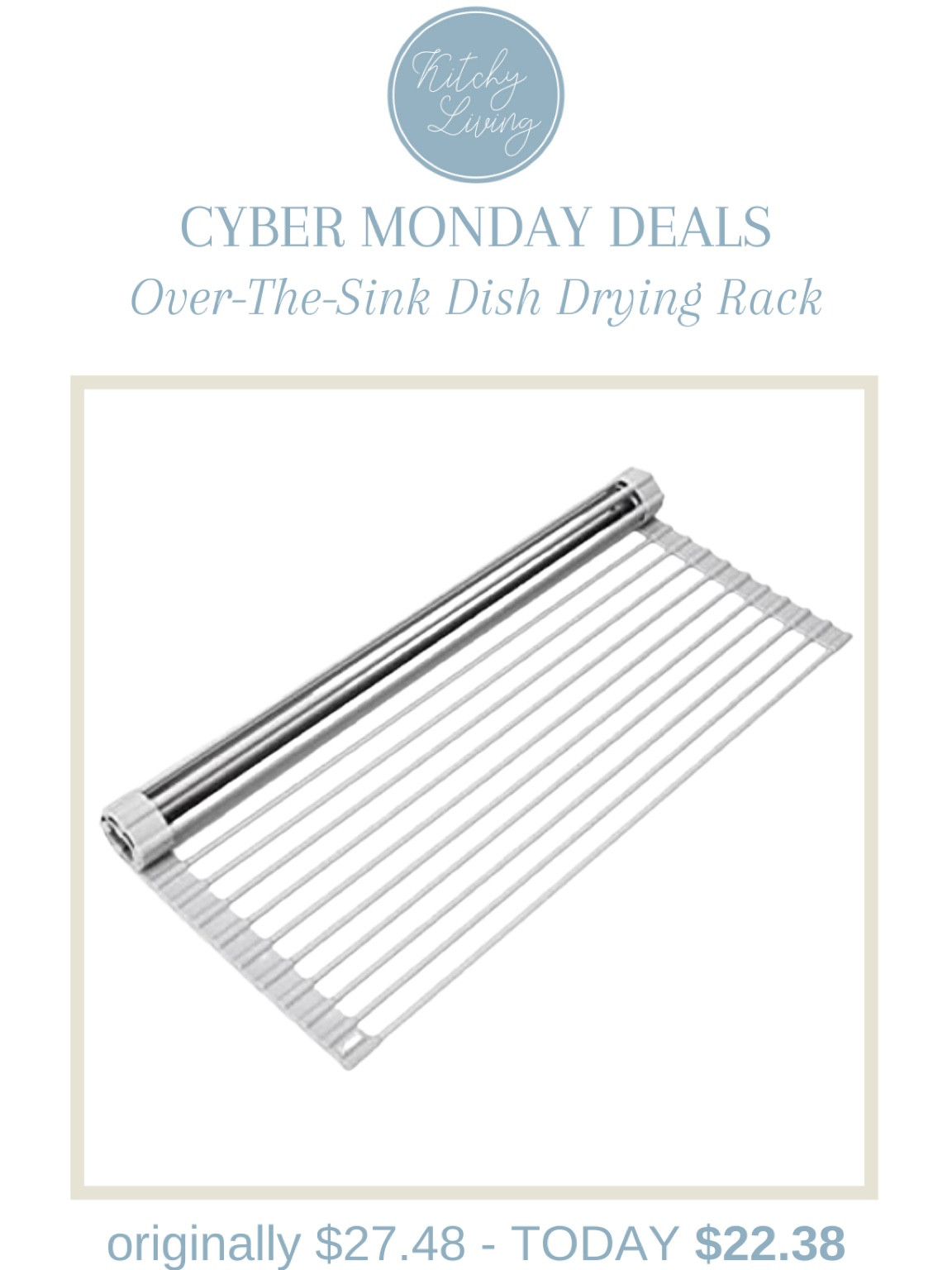 Lightning ⚡️ Deal on Amazon’s Cyber Monday Deals - Over-The-Sink Dish Drying Rack #amazonfind #lightningdeal #kitchentool 

#LTKCyberweek #LTKsalealert #LTKhome