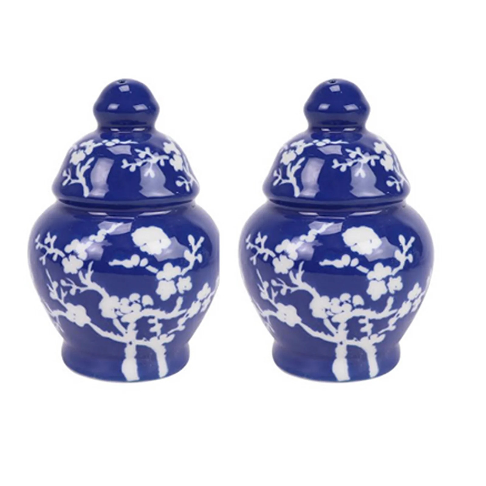 Navy Cherry Blossom Salt and Pepper Shaker | Gorgeous Living