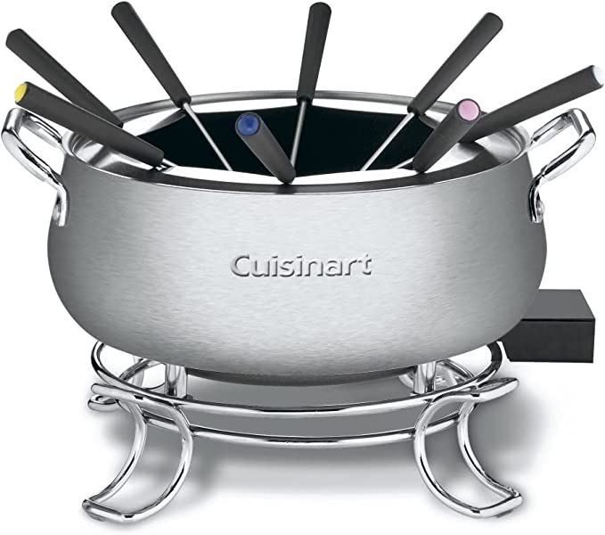 Cuisinart Fondue Pot, 3 Quart, For Chocolate, Cheese, Broth, Oil, Stainless Steel, CFO-3SS | Amazon (US)