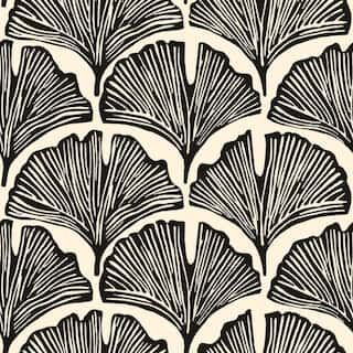 Novogratz Feather Palm Zebra Black Peel and Stick Wallpaper (28 sq. ft.) | The Home Depot