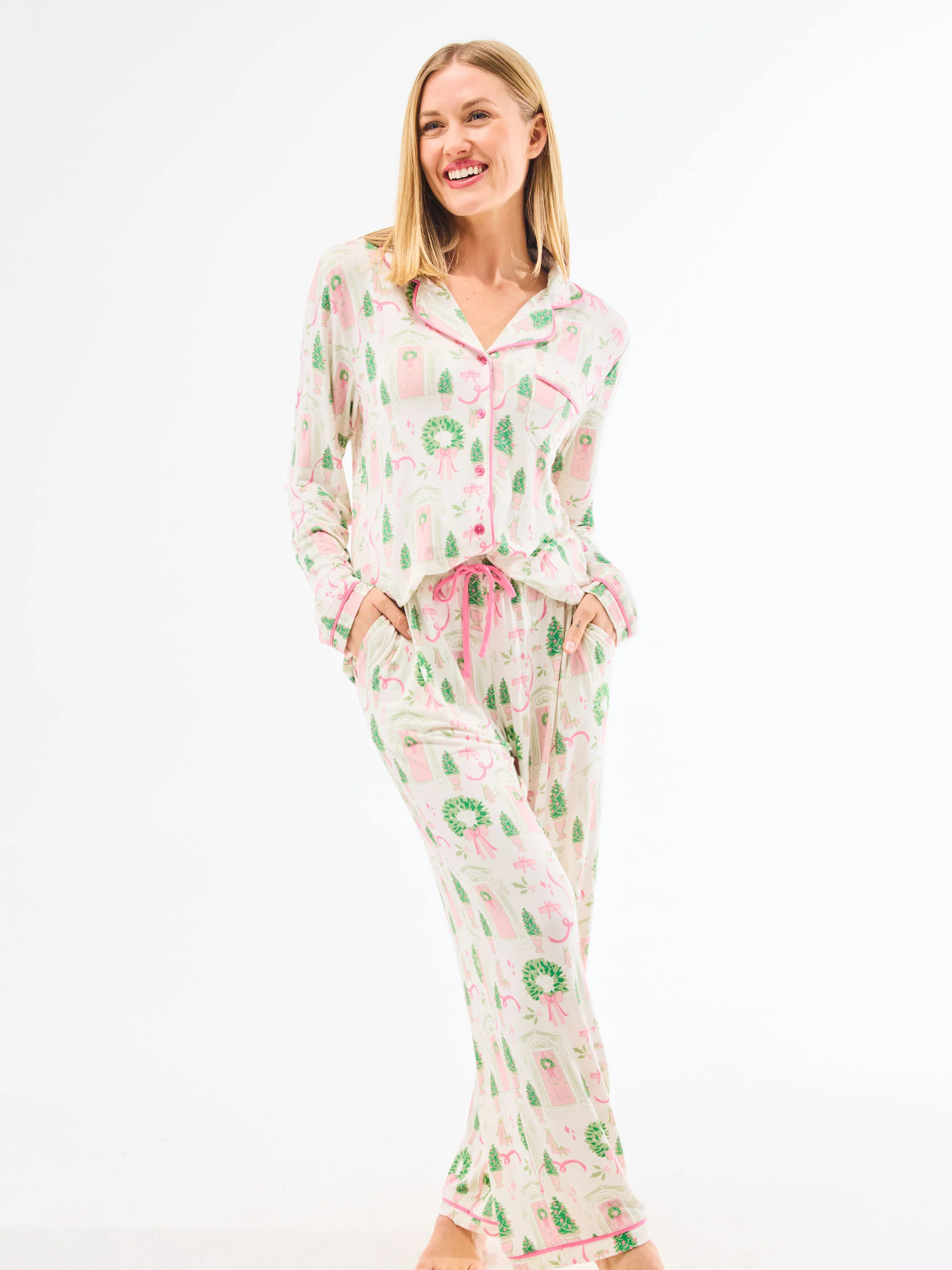 Women's Charlotte Pants Set | Home for Christmas | Mary Square