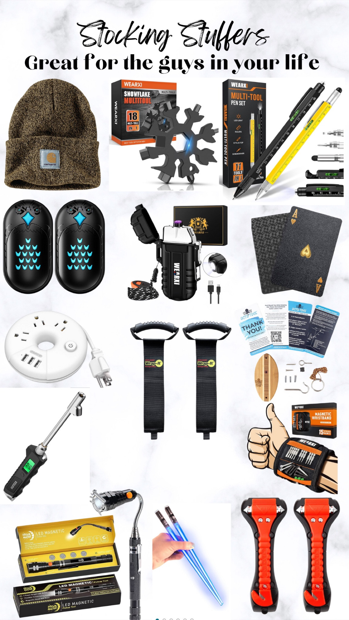 The most amazing gifts that are perfect for filling your favorite man’s stocking. They will guarantee to love these items and how much they can make life easier & more organized. Many of these are necessary items to own as well. Stocking stuffers for boys, stuffers for guys, stuffers for anyone

#LTKfindsunder50 #LTKGiftGuide #LTKsalealert