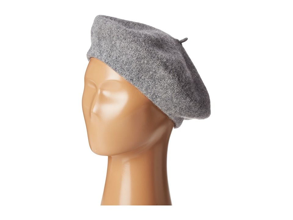 Hat Attack - Wool Beret (Grey) Berets | Zappos