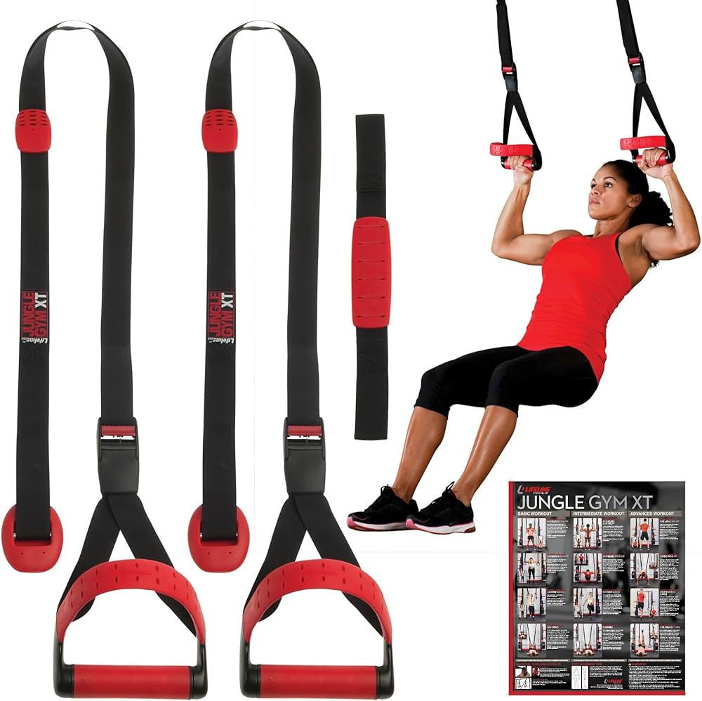 Lifeline Jungle Gym XT Body Weight Suspension Trainer System – Patented Split Anchor, Full-Body... | Amazon (US)