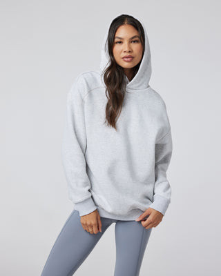 Vuori Restore Oversized Hoodie | Pale Grey Heather | XXS | Vuori Clothing (US & Canada)