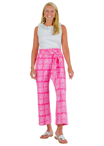 Dorothy Pants- Montauk Daisy 2 Pink | sailor-sailor