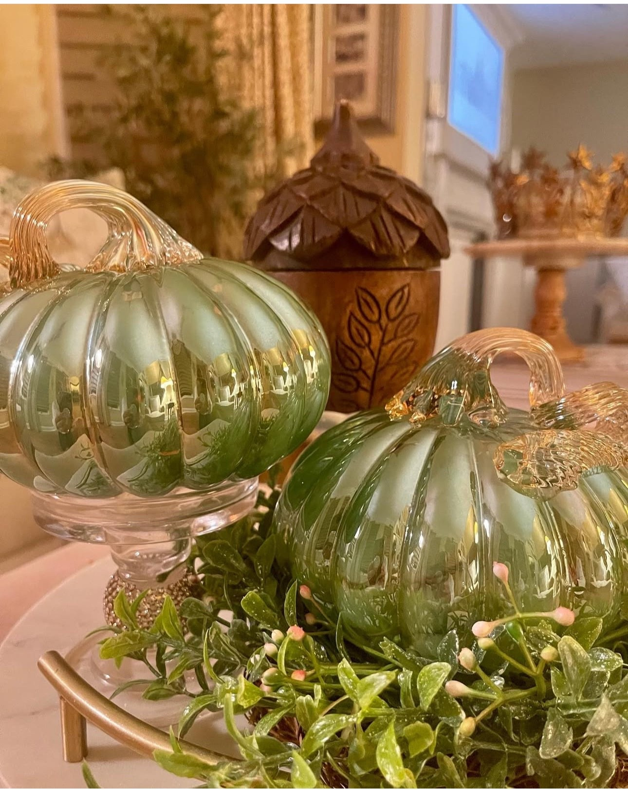 Soft glow, timeless glass, and a touch of elegance—because every space deserves a little sparkle. ✨🕯️

#LTKhome #LTKseasonal #LTKdecor #LTKunder50 #LTKfinds #LTKtabletop #LTKstyle #homedecor #tablescape #seasonaldecor #decorinspo #cozyhome #candlescape #homestyling #decorcrush #glassdecor #LTKstyletip #myhomevibe #decorlovers #interiorstyling