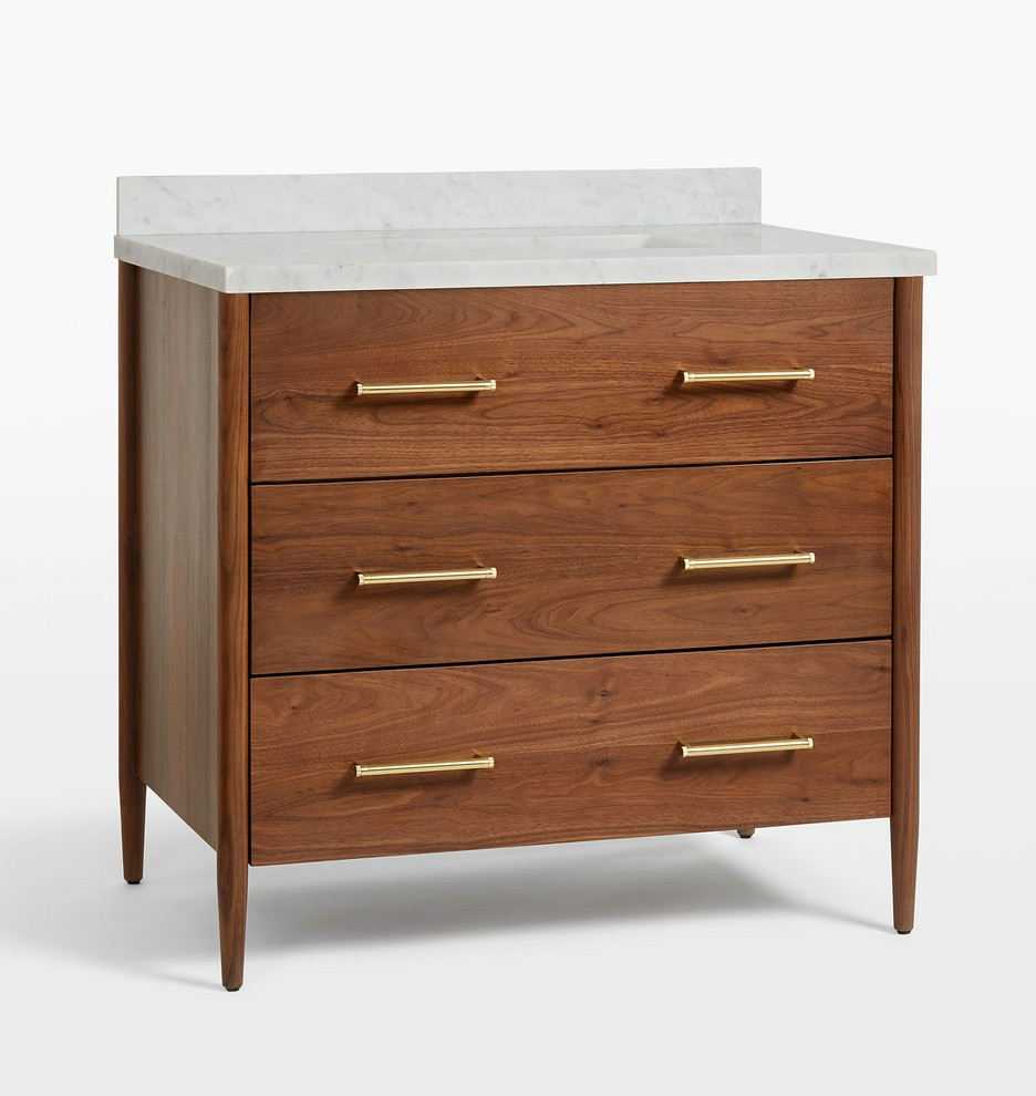 Shaw Walnut Single Vanity | Rejuvenation