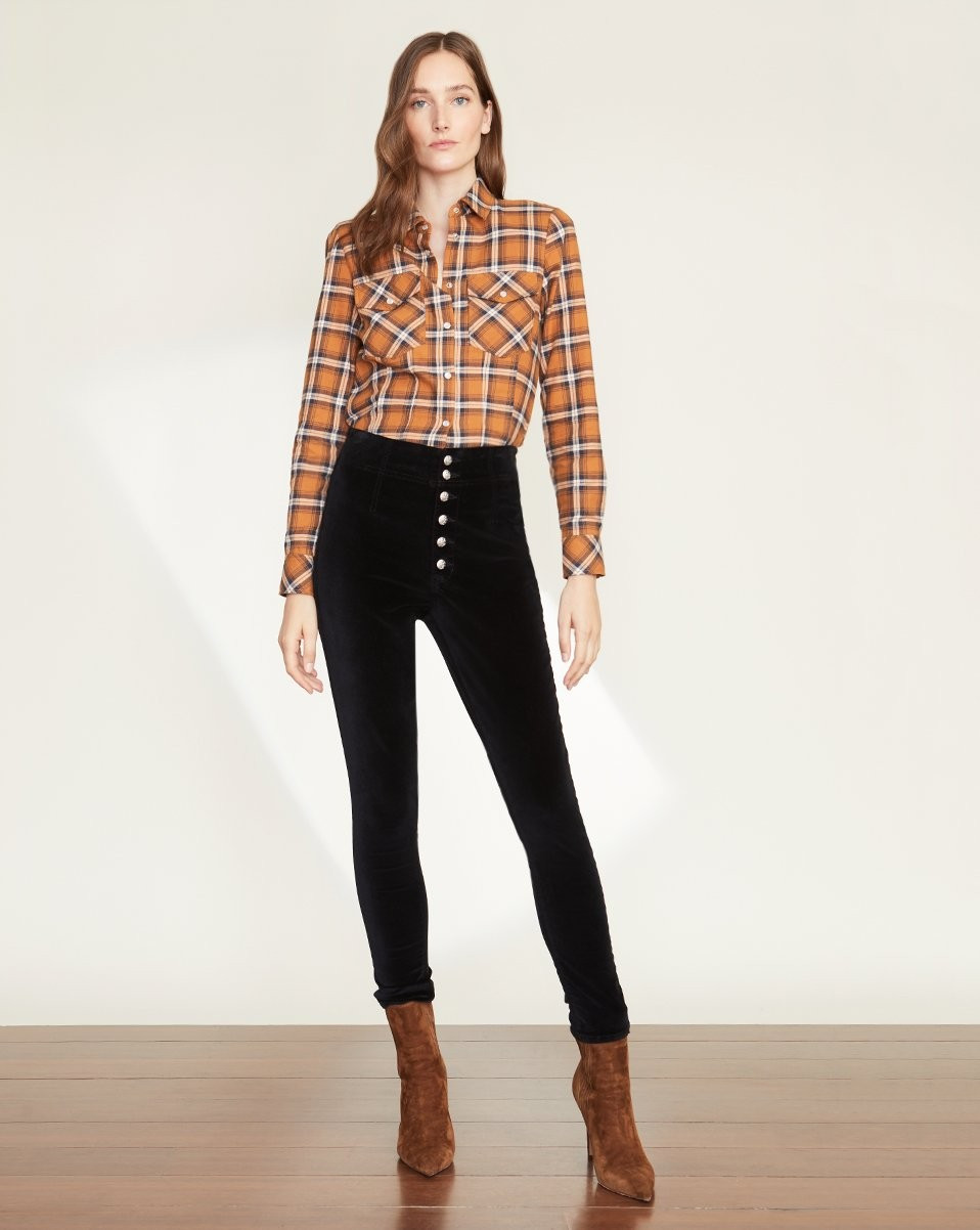 Debbie Velvet Skinny Pant | Veronica Beard
