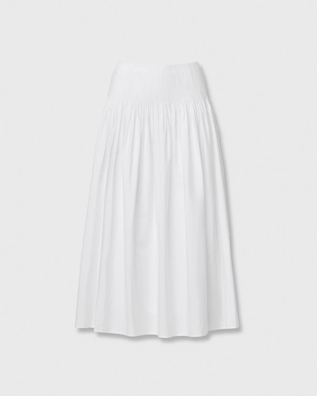 Elena Pintucked Poplin Skirt | rag & bone