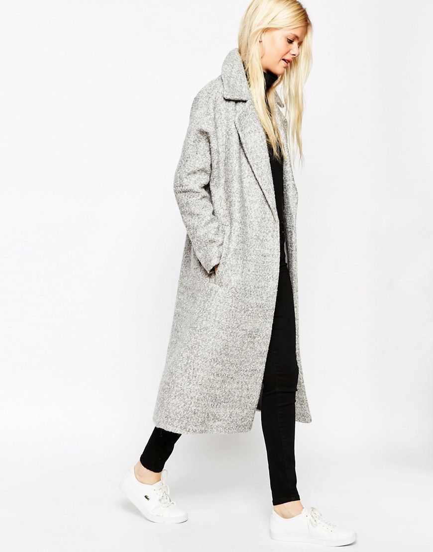 ASOS Coat with Batwing Sleeve in Midi Length | ASOS US