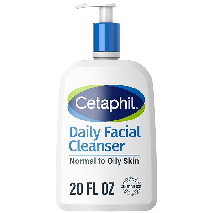 Cetaphil Face Wash, Daily Facial Cleanser for Sensitive, Combination to Oily Skin, 20 oz, Gentle ... | Amazon (US)