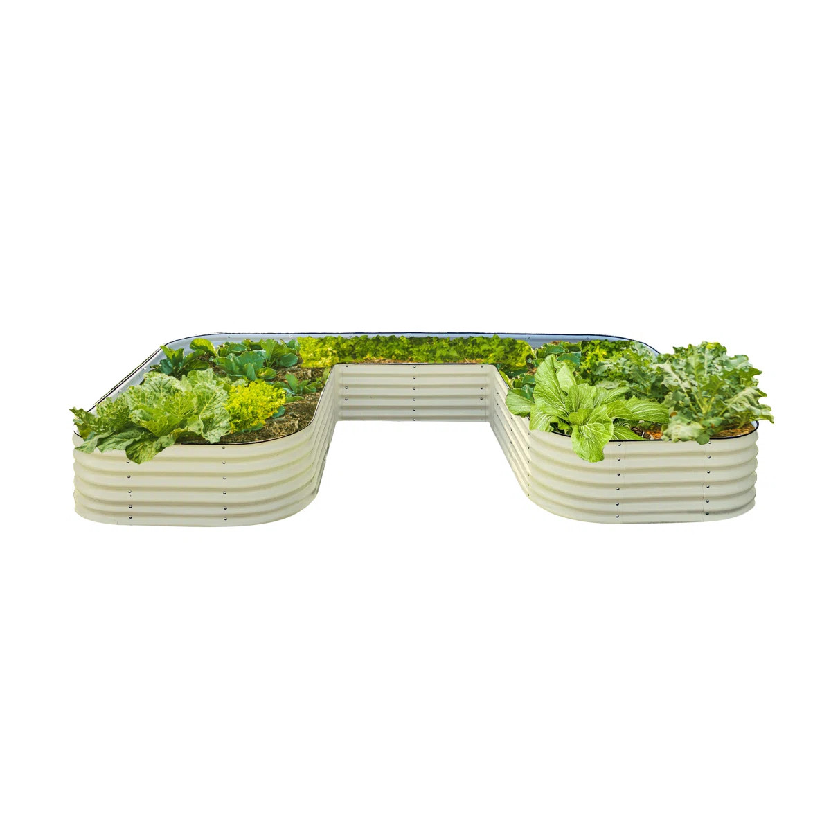 17" Tall U-Shaped Metal Outdoor Raised Garden Bed | Wayfair North America