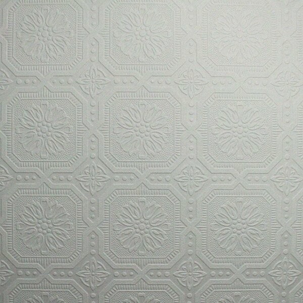Paintable 33' x 20.5" Damask 3D Embossed Wallpaper Roll | Wayfair North America