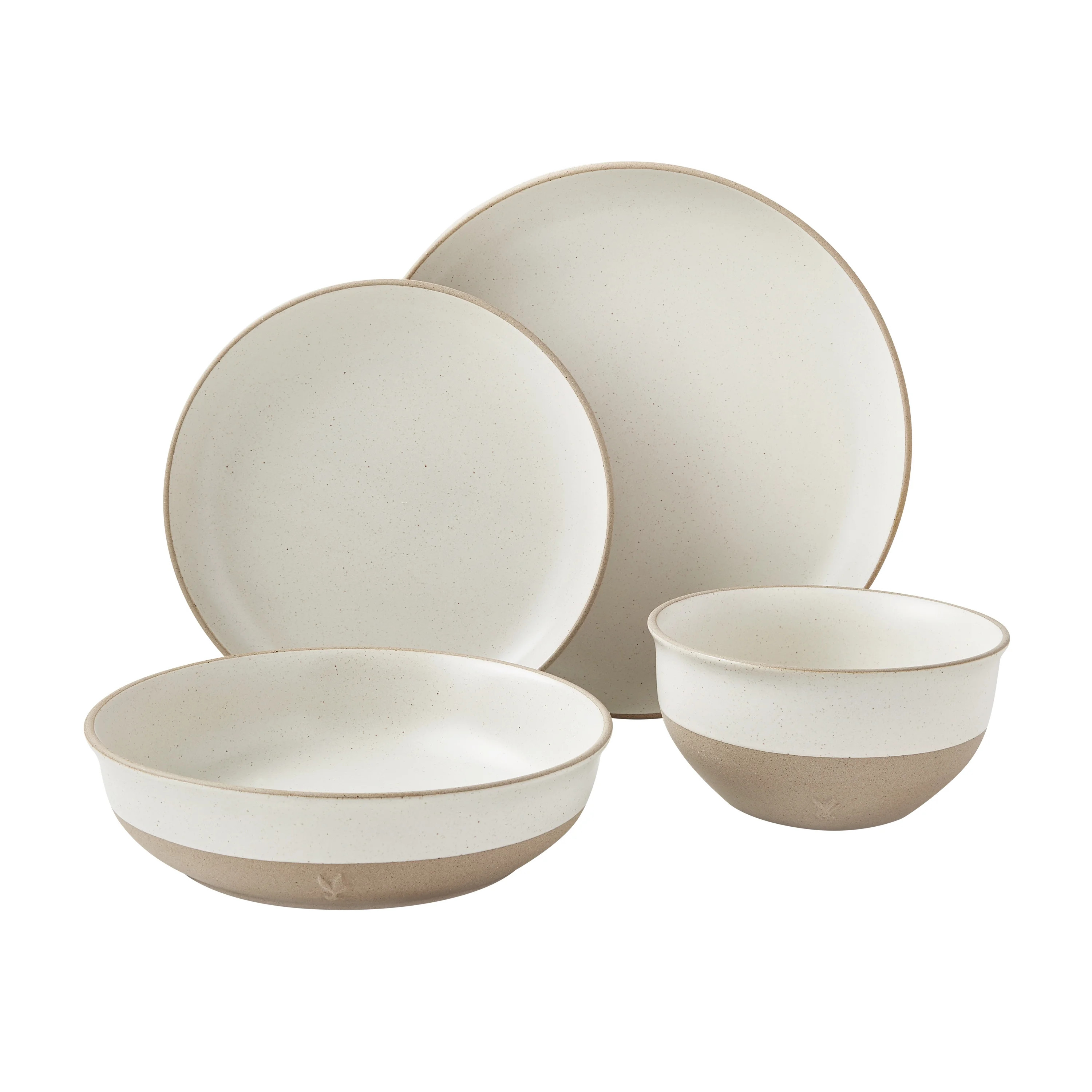 Better Homes & Gardens Cream 16-Piece Dinnerware Set by Dave & Jenny Marrs | Walmart (US)