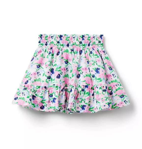 Floral Smocked Chiffon Skirt | Janie and Jack