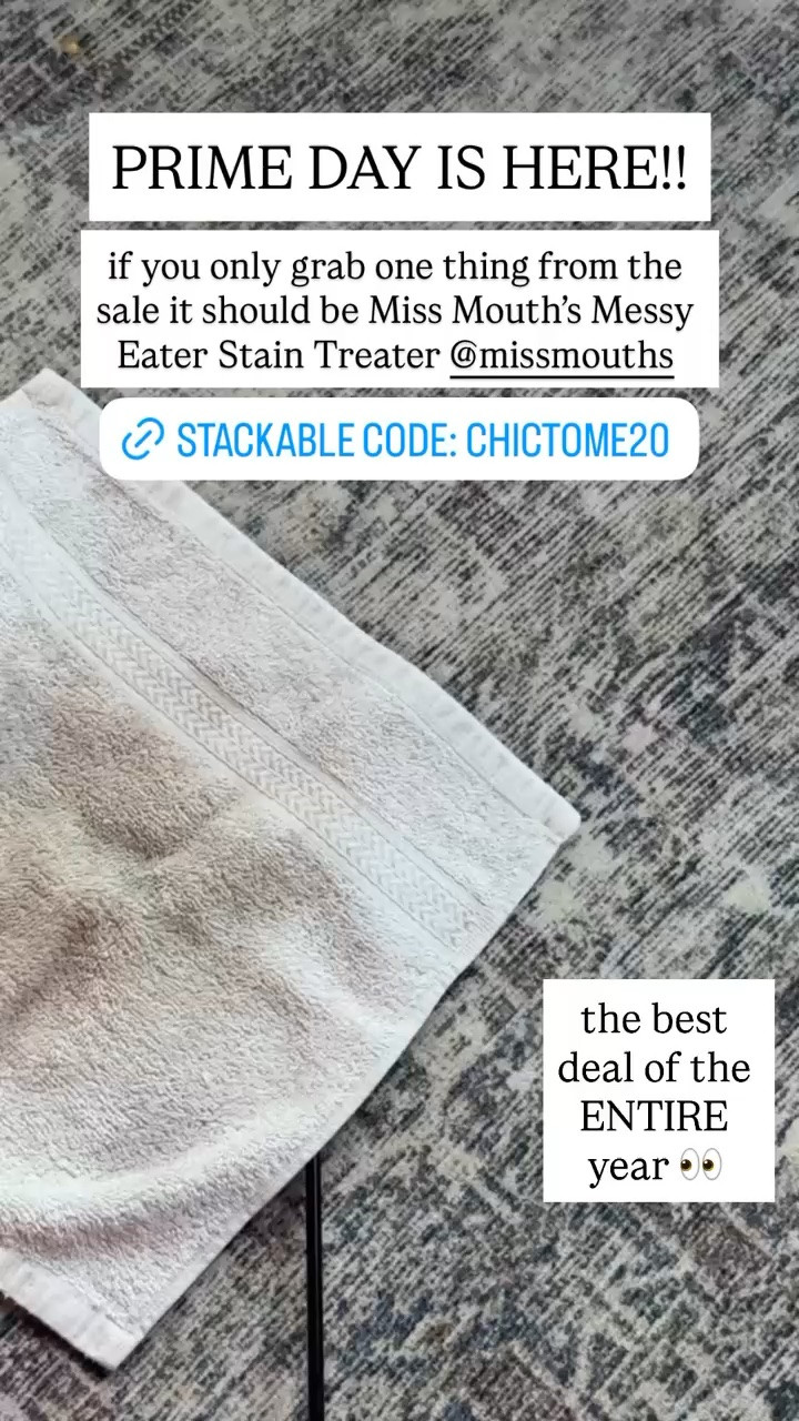 Use my code CHICTOME20 on the viral stain remover from Miss Mouths!

#LTKSaleAlert #LTKBaby #LTKHome