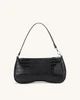 Eva Shoulder Handbag - Black Croc | JW PEI US