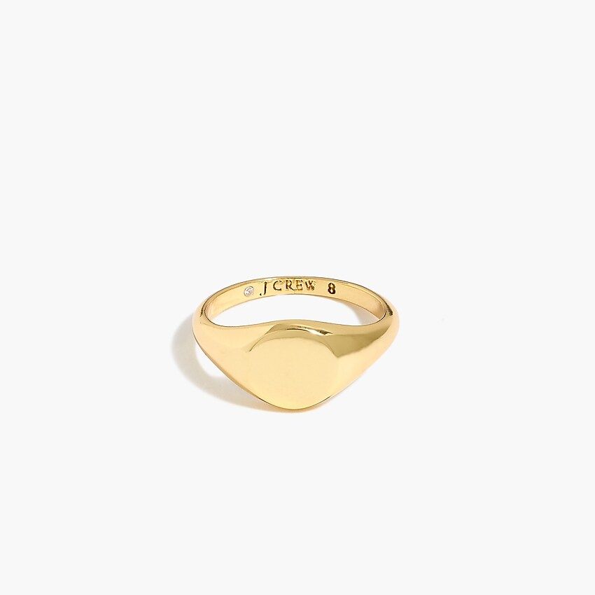 Gold signet ring | J.Crew Factory