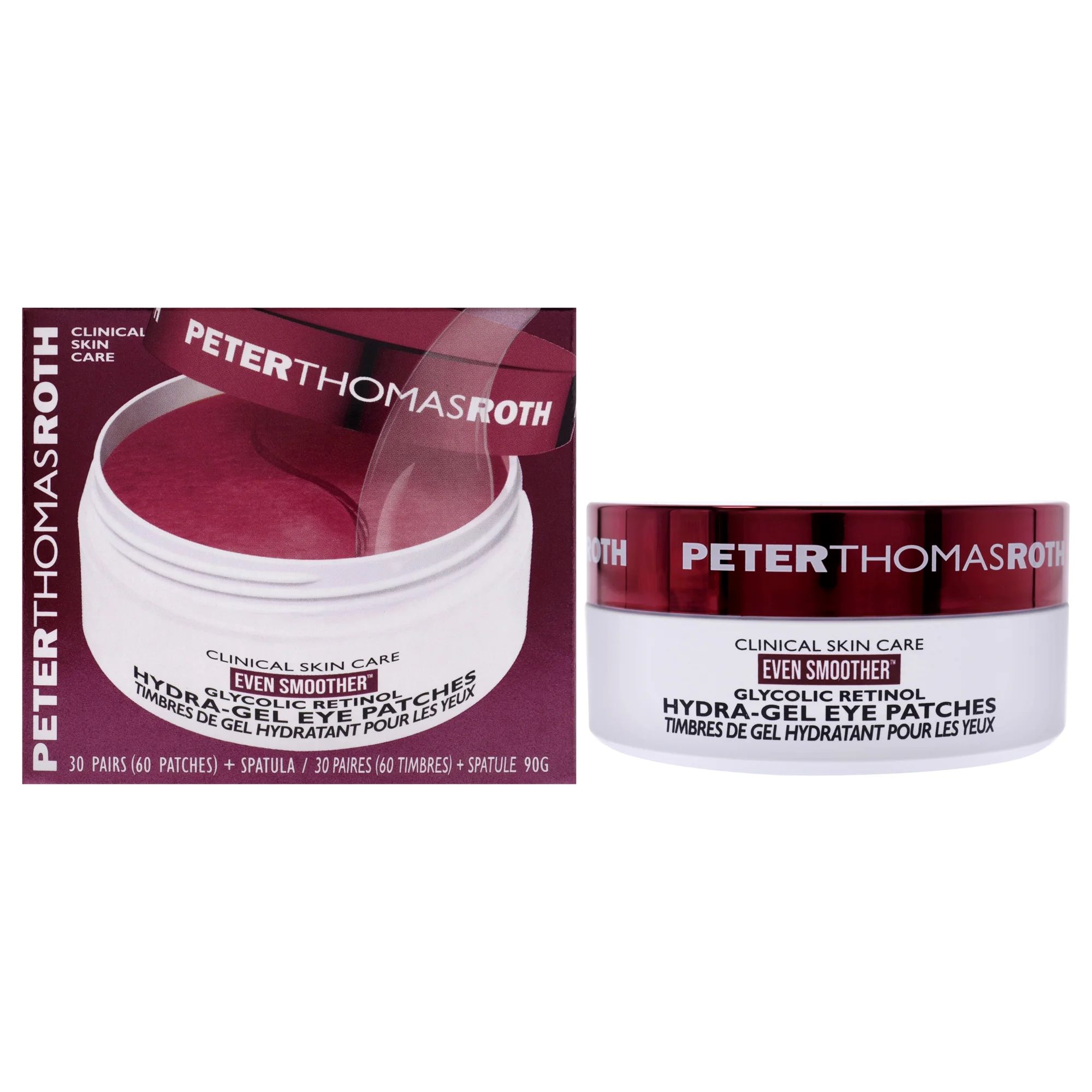 Peter Thomas Roth Even Smoother Glycolic Retinol Hydra-Gel Eye Patches, 30 count | Walmart (US)