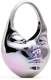 JW PEI Women's Lillian Face Crescent Top Handle Bag - Silver | Amazon (US)