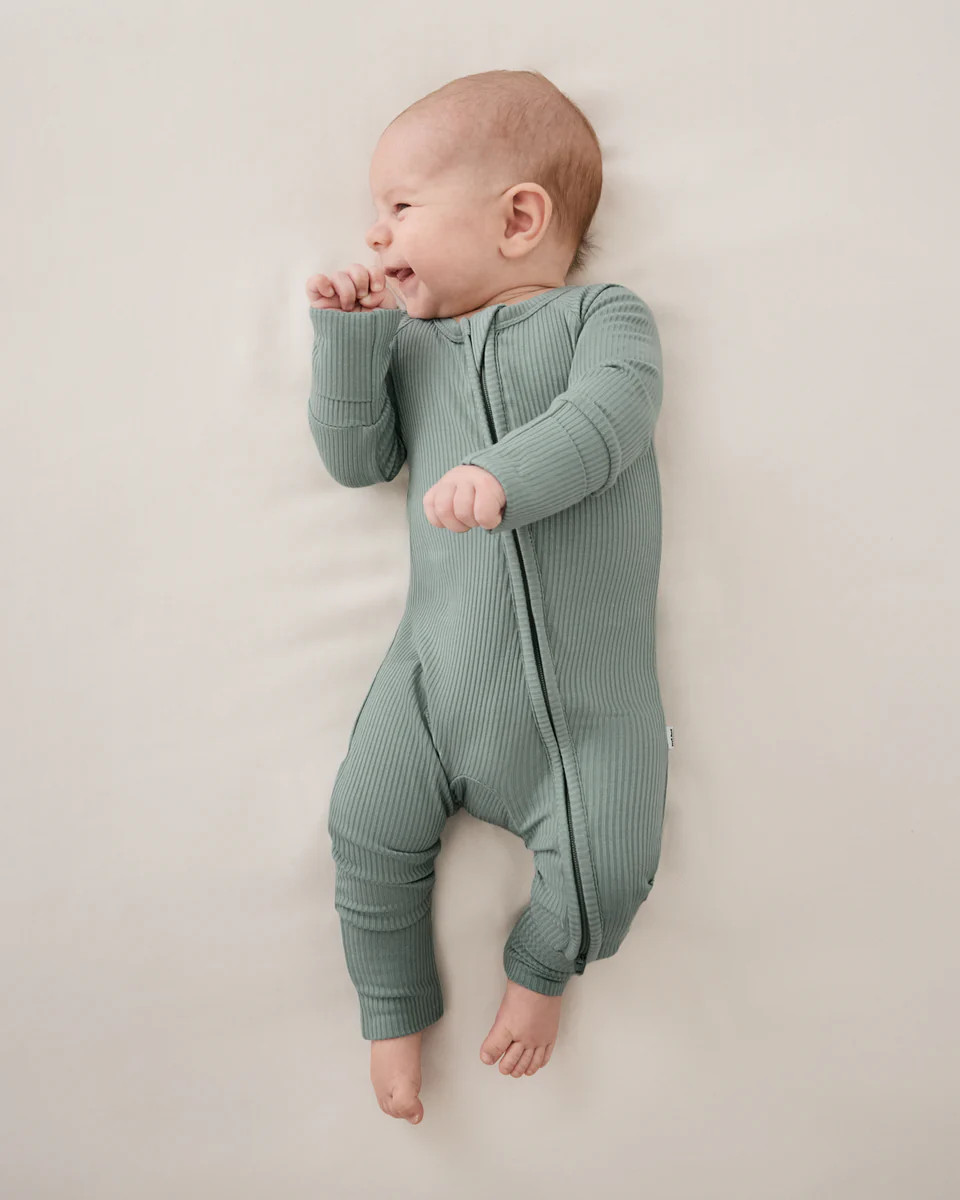 Willow Ribbed Zippy | Little Sleepies