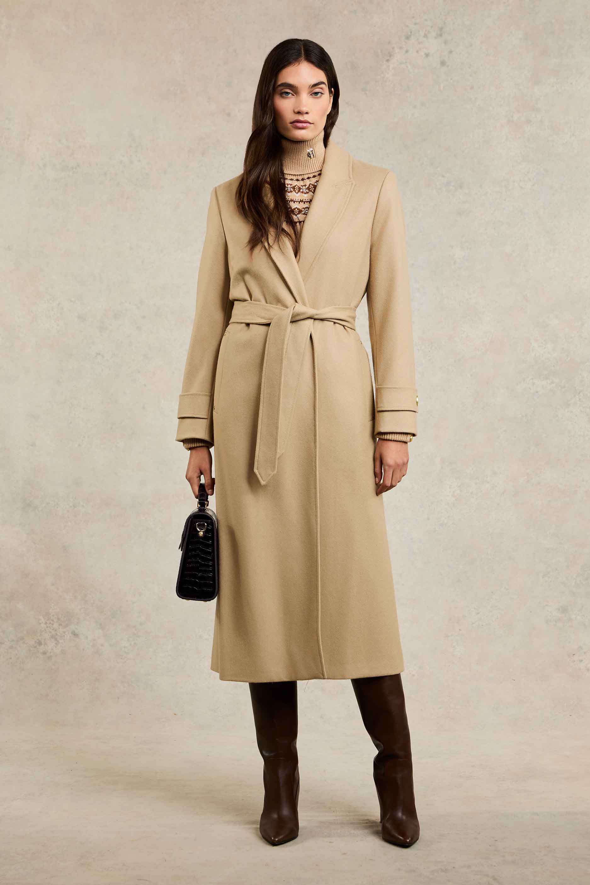 Wrap Coat (Camel) | Holland Cooper