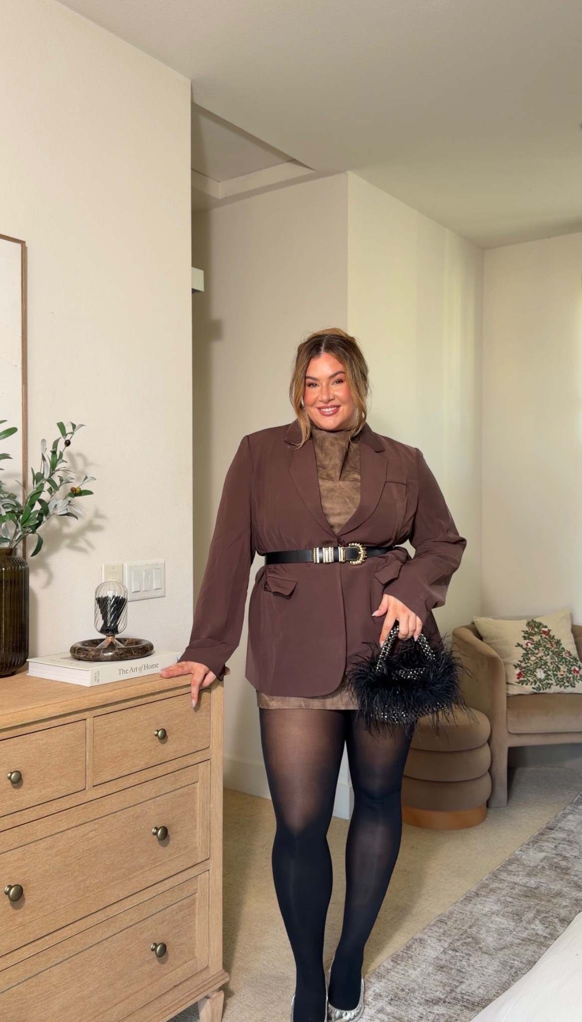 Holiday party outfit inspo! Wearing this blazer and dress in an xxl

#LTKSeasonal #LTKHoliday #LTKMidsize