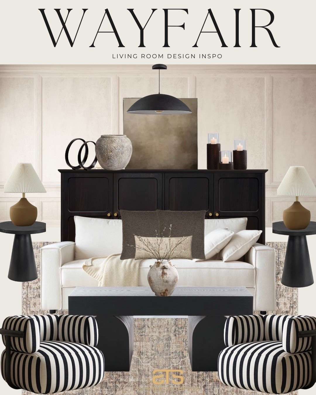 Timeless neutrals meet bold stripes in this modern living room look 🤍🖤
I’m loving the balance of clean lines, cozy textures, and sculptural decor… all from Wayfair.
If you’re designing a warm, elevated space that still feels lived‑in, save this for inspo ✨


Wayfair finds are linked on my LTK!
featured details:  

• striped accent chairs
• neutral decor
• sculptural accents
• cozy textures
• modern + transitional mix


#wayfairlivingroom #neutralhomedecor #modernlivingroom #wayfairfinds #stripedaccentchairs #cozyhomestyle #interiordesigninspo #livingroomvibes #transitionaldecor #wayfairfurniture


#LTKHome #LTKvlog #LTKdayinmylife