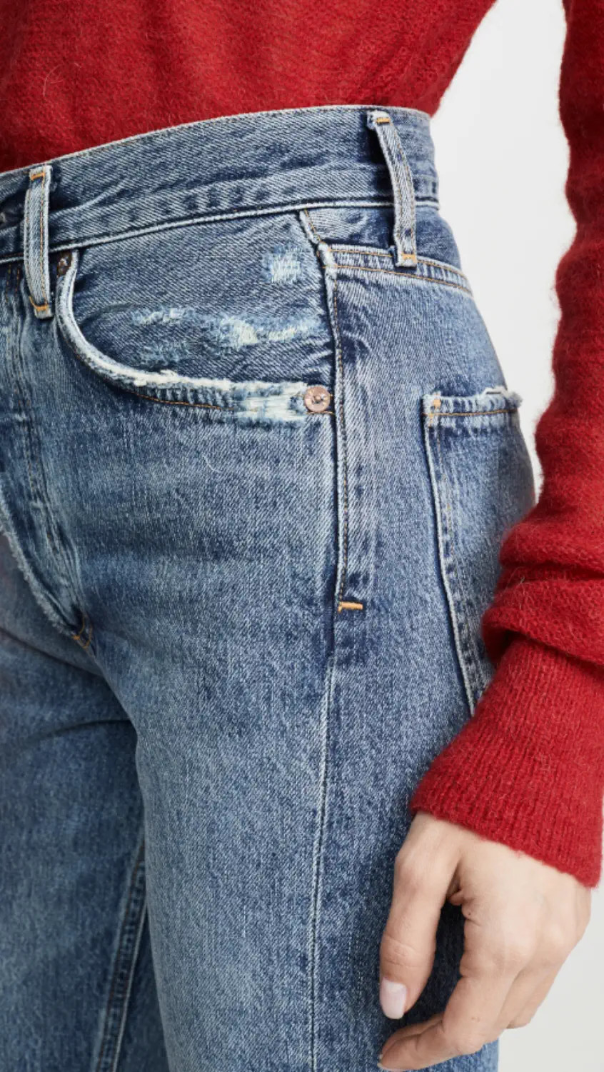 AGOLDE Riley High Rise Straight Crop Jeans | Shopbop | Shopbop