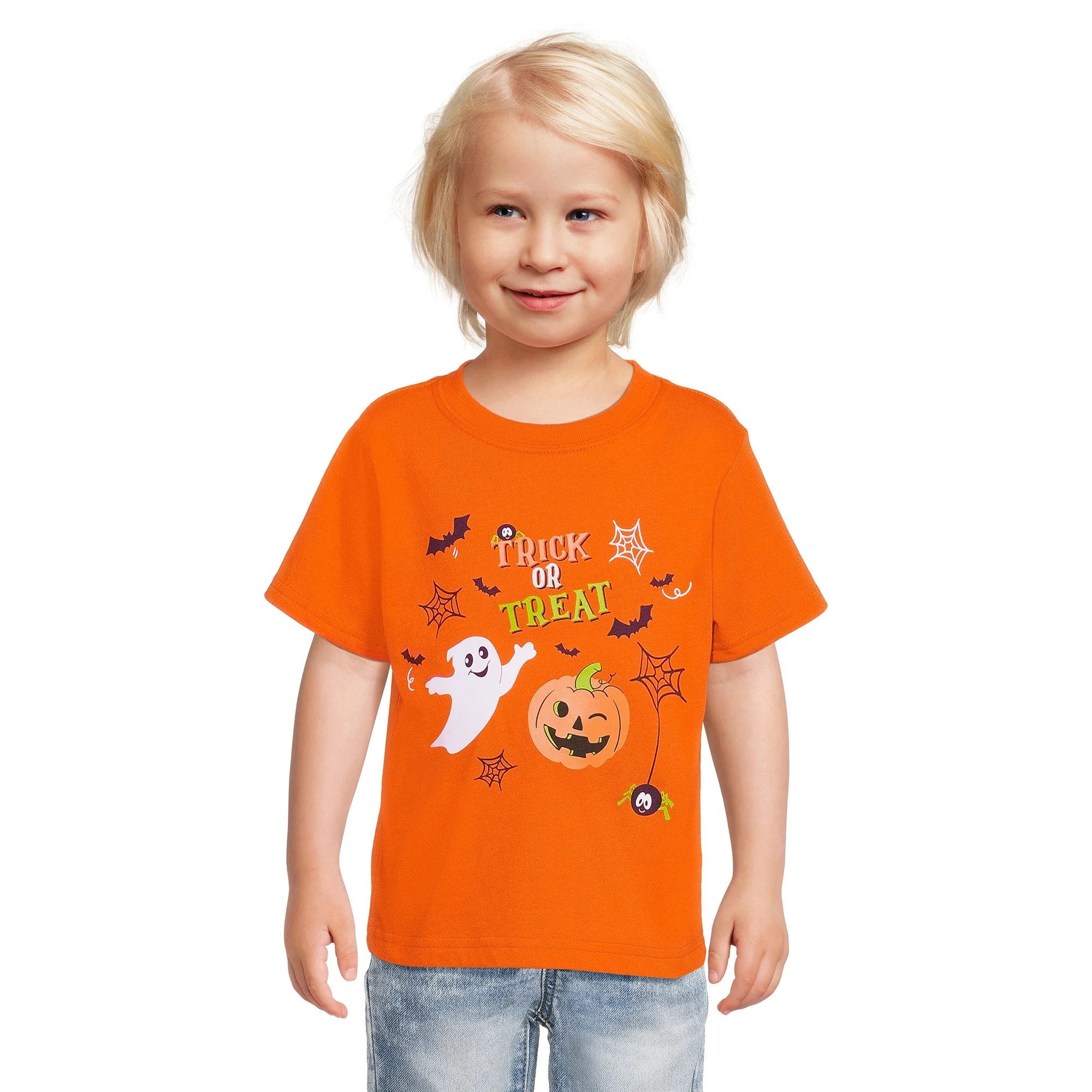 Wonder Nation Toddlers Unisex Halloween T-Shirt, Sizes 12M-5T | Walmart (US)