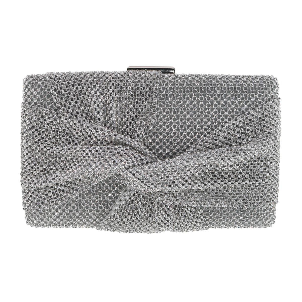 CTM Women's Rhinestone Studded Box Clutch Handbag | Target