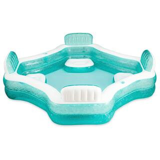 Funsicle Summer Escape Wading Pool with Cup Holders, Square, PVC | Canadian Tire