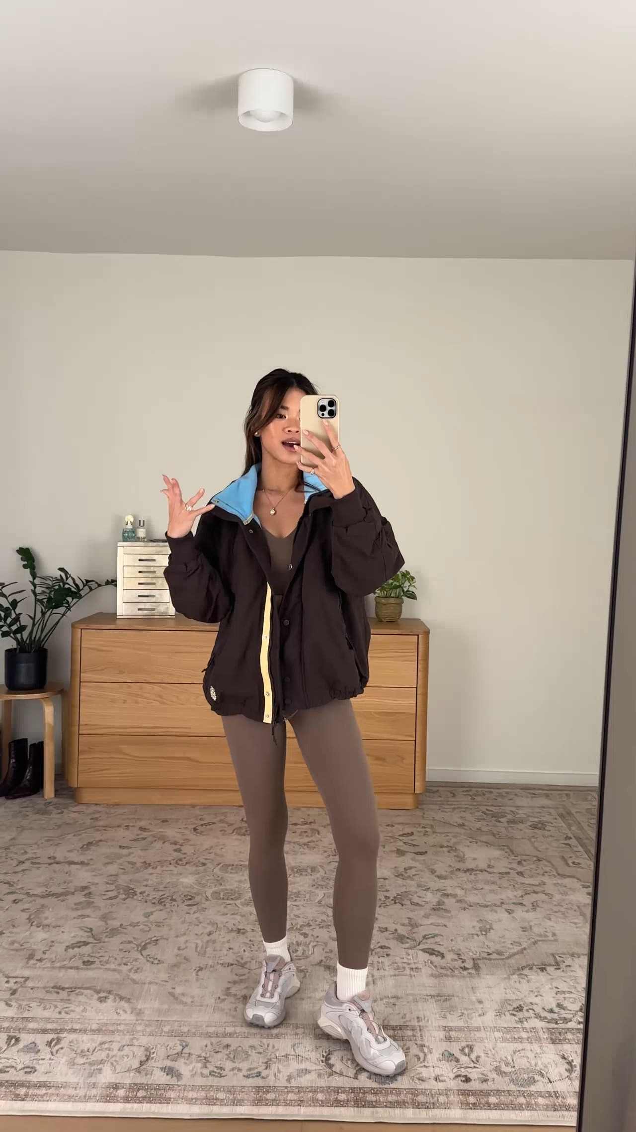 A chocolate brown fall always. I love this jacket from FP movement!

Sizing info:
-FP Movement Never Better Crop Top (Size XS in Sandstorm) 
-FP Movement Never Better 7/8 Length Leggings (Size XS in Sandstorm) 
-FP Movement Field Tripper Jacket (Size XS in Chocolate)

Cute workout clothes, fall workout outfits, pilates outfit, FP Movement, free people workout outfits, travel outfits, airport outfit, outfit of the day, what to pack for vacation, comfy outfit ideas, petite leggings, petite style, petite travel outfits, casual outfit ideas, casual style, mom outfits, mom style, petite activewear, running outfit, petite running outfit, athletic tanks, summer outfits, summer fashion, fall running, fall jackets, wind breaker

#LTKfitnessgoals #LTKActive #LTKPetite