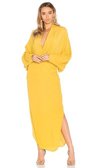 SWF Gwenyth Dress in Mustard | Revolve Clothing