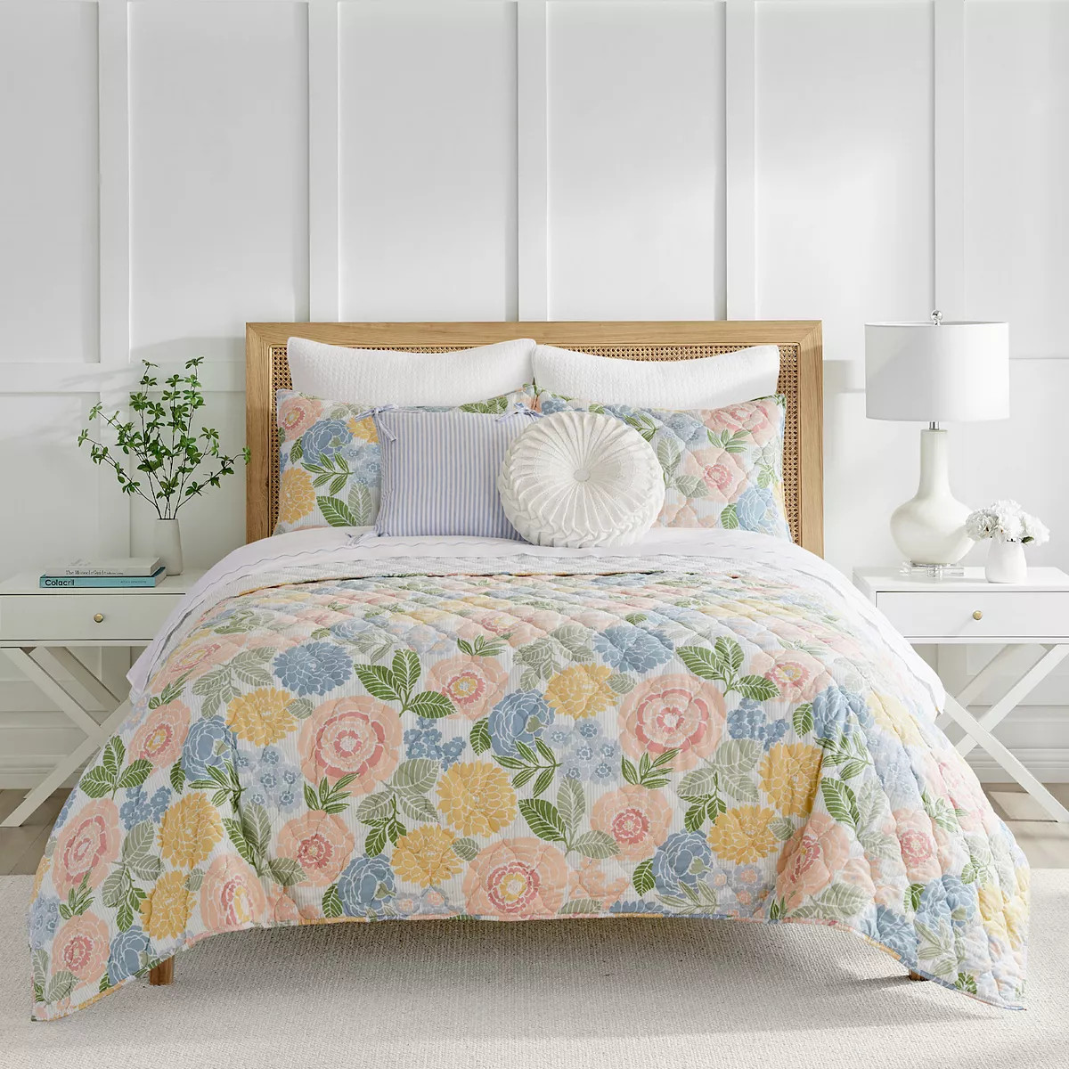 Draper James Cyrie Floral Reversible Quilt Set with Shams | Kohl's