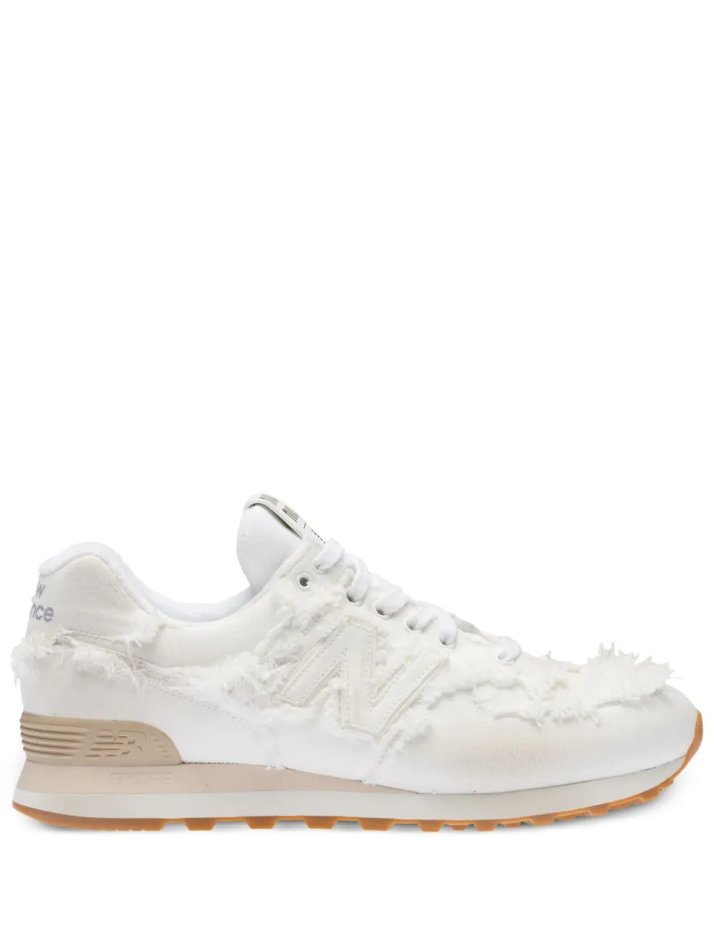 Miu Miu x New Balance 574 Denim Sneakers - Farfetch | Farfetch Global