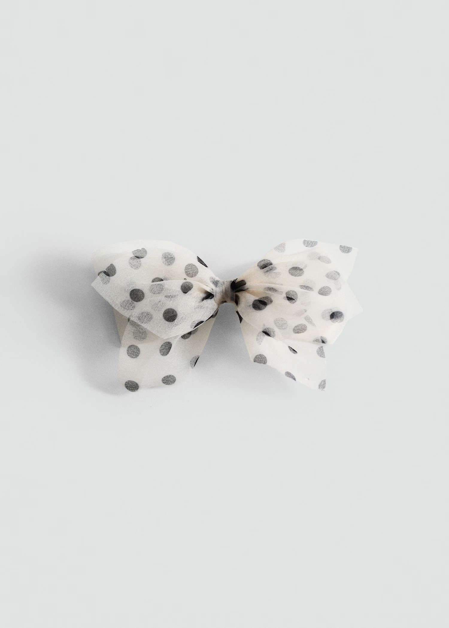 Polka dot bow clip - Women | MANGO United Kingdom | MANGO (UK)