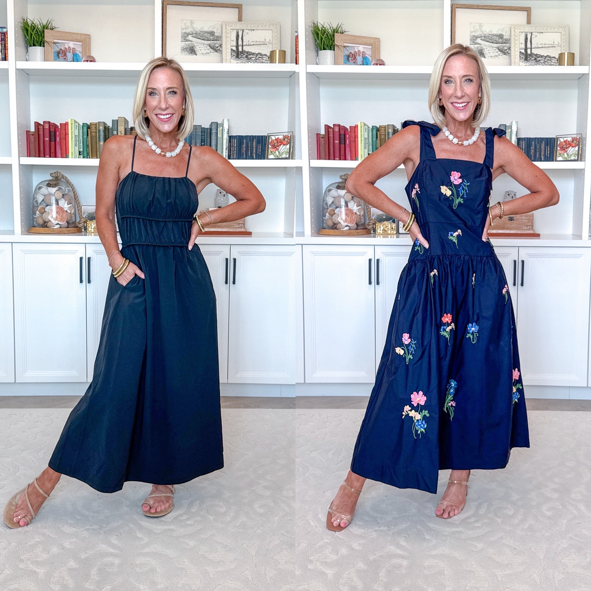 Walmart - part 2 (denim & dress) * Embroidered Cotton Sleeveless Maxi Dress - size XS. $38. 2 colors. FeatherStretch Sleeveless Maxi Dress - size XS. $26. 2 colors.

#LTKOver40 #LTKPetite #LTKSeasonal #LTKSeasonal #LTKOver40