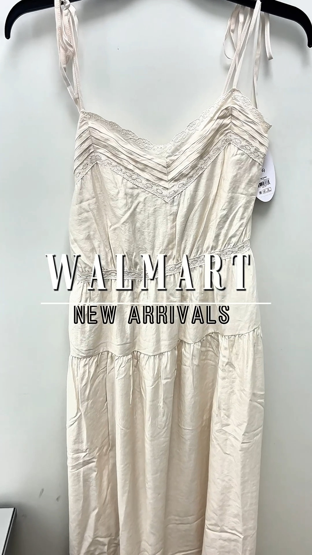 Walmart Scoop Women's Maxi Tier Tie Dress, Parsnip, Sizes XS-XXL #walmartpartner #maxidress #summerfashion