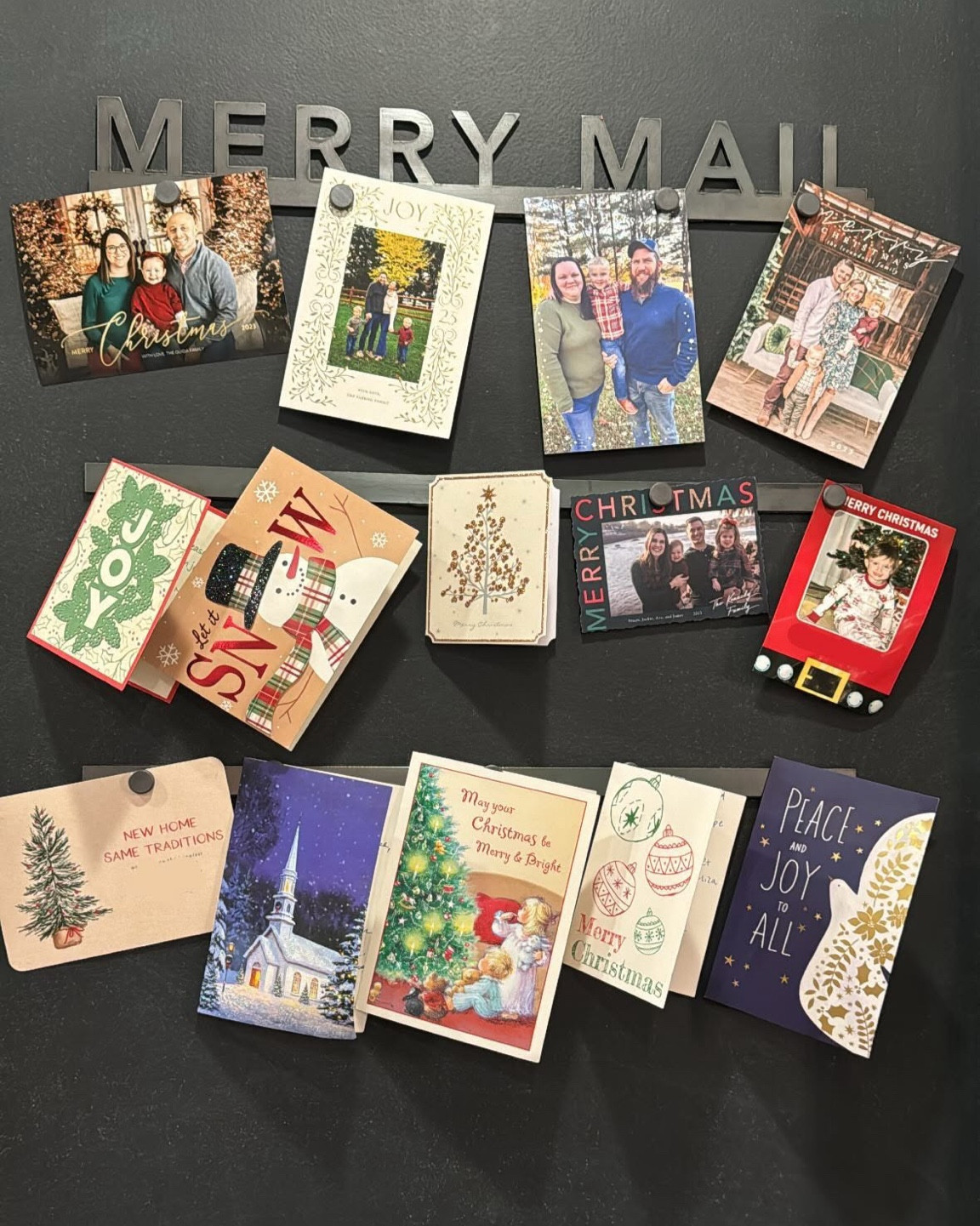 Christmas card magnetic holder. Merry mail. Christmas decor. Holiday decor  

#LTKHome #LTKSeasonal #LTKHoliday