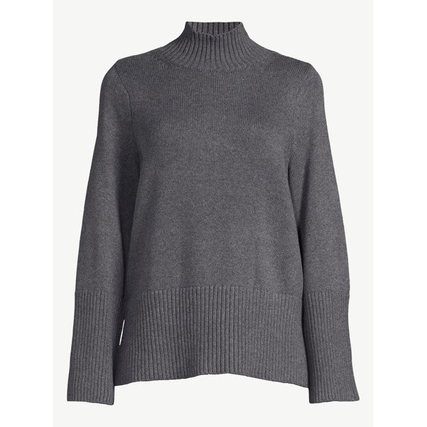 Free Assembly Women’s Tall Rib Turtleneck Sweater - Walmart.com | Walmart (US)