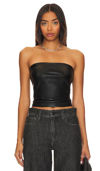 Amanda Uprichard Callie Tube Top in Black. - size M (also in L) | Revolve Clothing (Global)