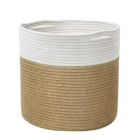 Sturdy Rope Plant Basket Modern Woven Basket for Flower Pot Floor Indoor Planters Storage Organizer  | Walmart (US)