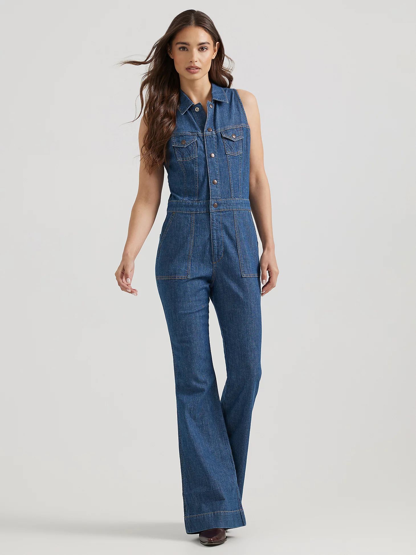 Women's Racerback Catsuit in Dark Denim | Wrangler