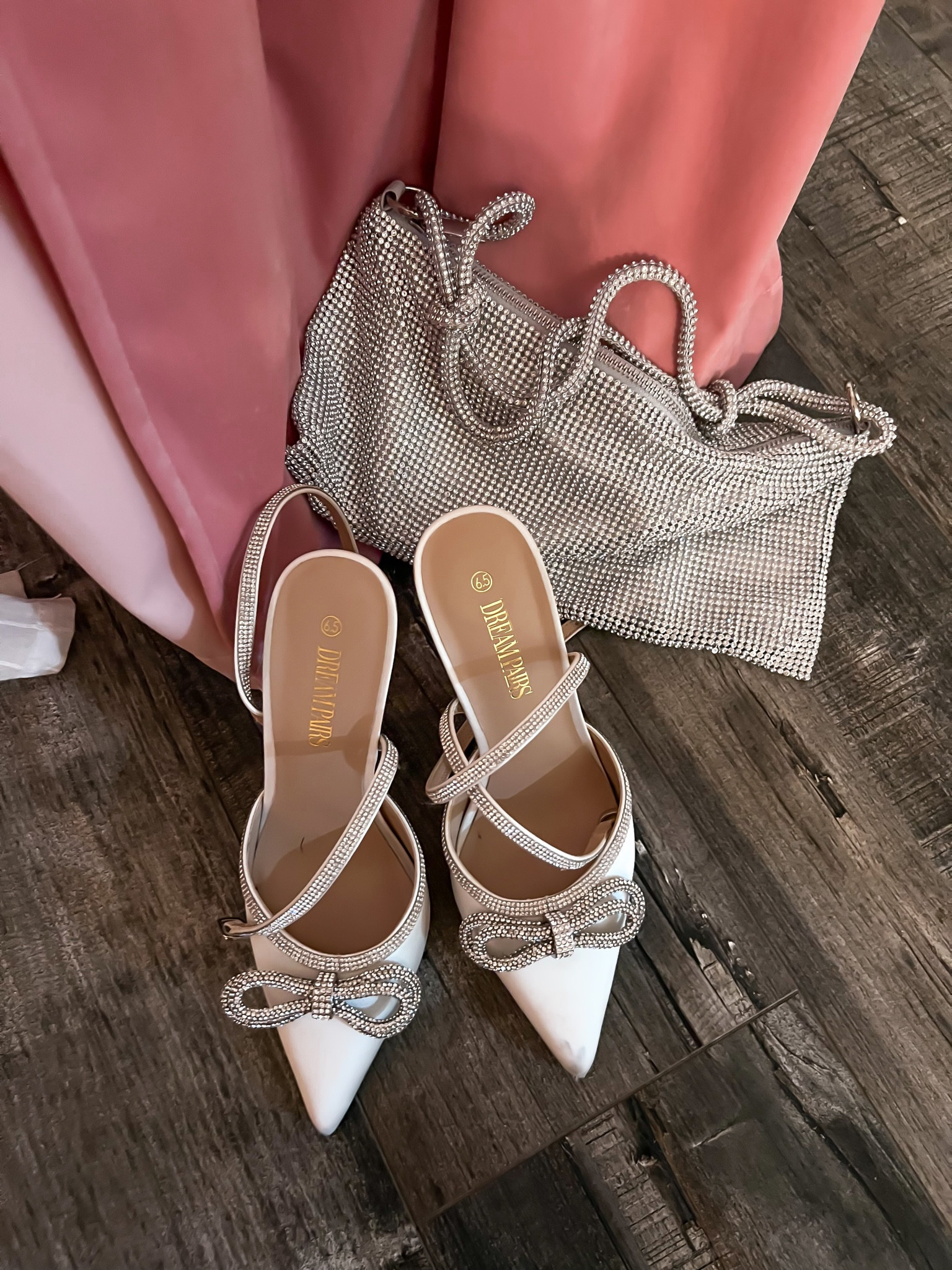 Bachelorette Outfit for the Bride, Rhinestone Shoes, Rhinestone Purse

#LTKunder50 #LTKstyletip #LTKwedding