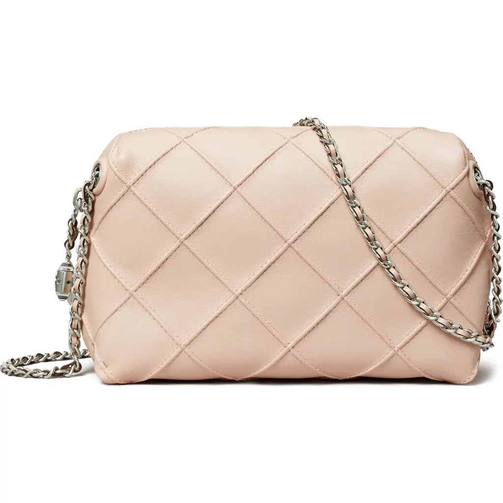 Tory Burch Fleming Soft Leather Crossbody Bag in Soft Pink at Nordstrom | Nordstrom